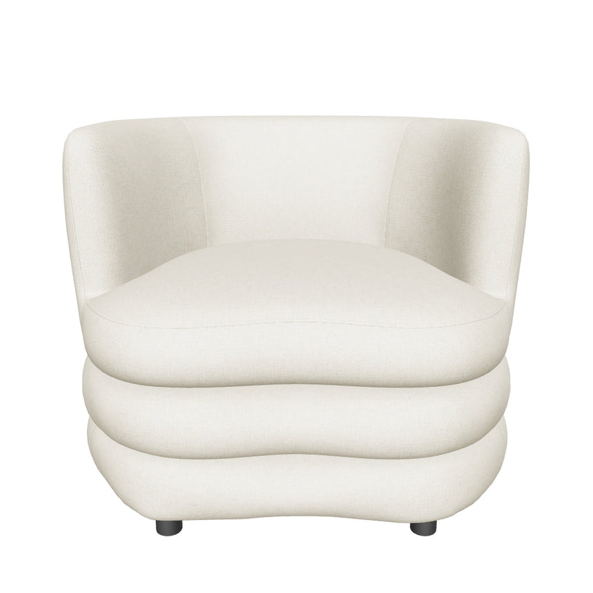 Daisy Puf Tekli Koltuk Kırık Beyaz