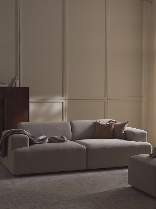 Mira Üçlü Koltuk Açık Bej