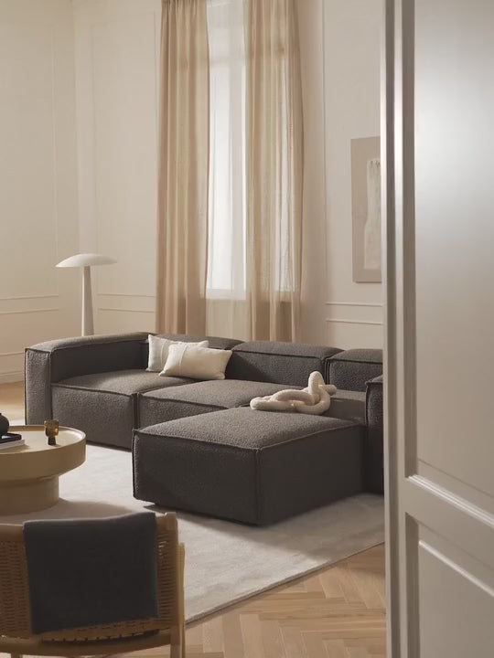 Lego Plus Köşe Koltuk Koyu Gri Bukle