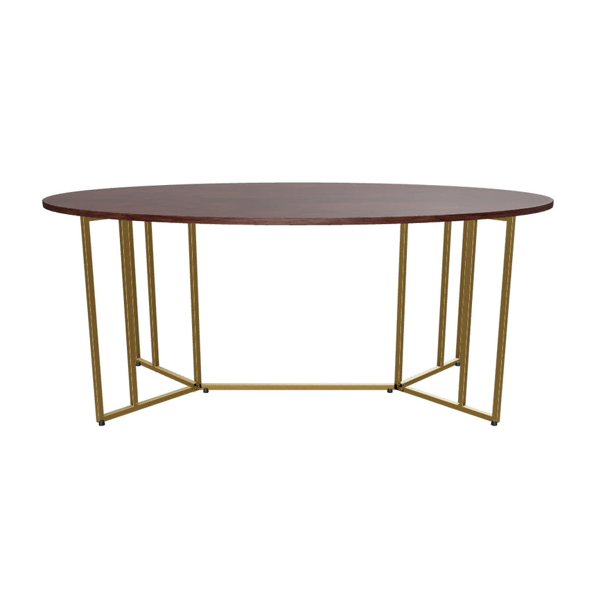 Elit Oval Ahşap Yemek Masası Ceviz