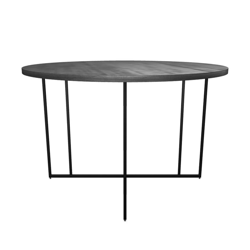 Elit Yuvarlak Ahşap Yemek Masası Siyah