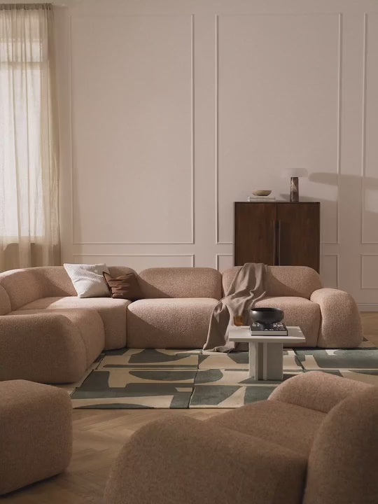 Prag Köşe Koltuk Portakal Bukle