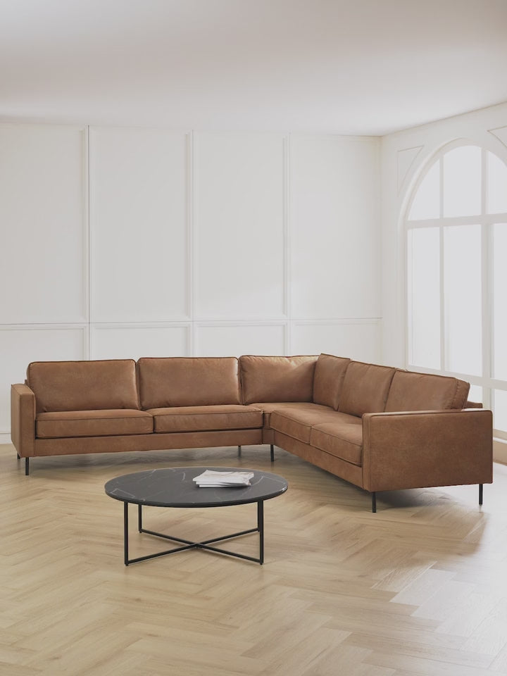 Brooks Big Köşe Koltuk Taba Kahve