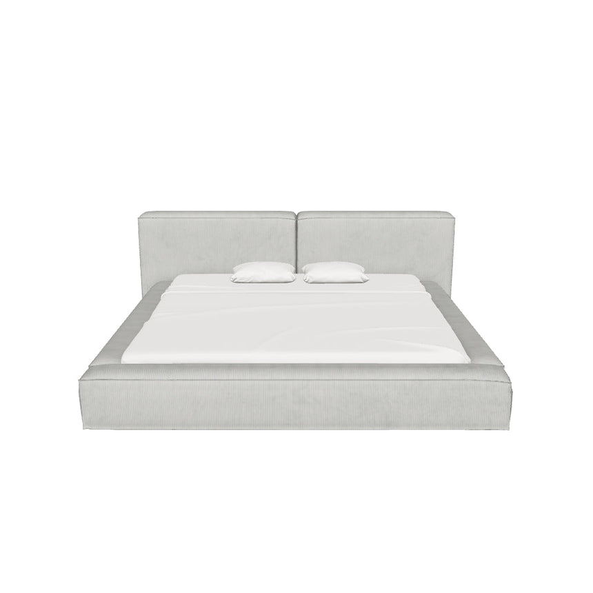 Lego Çift Kişilik Karyola Gri Fitilli