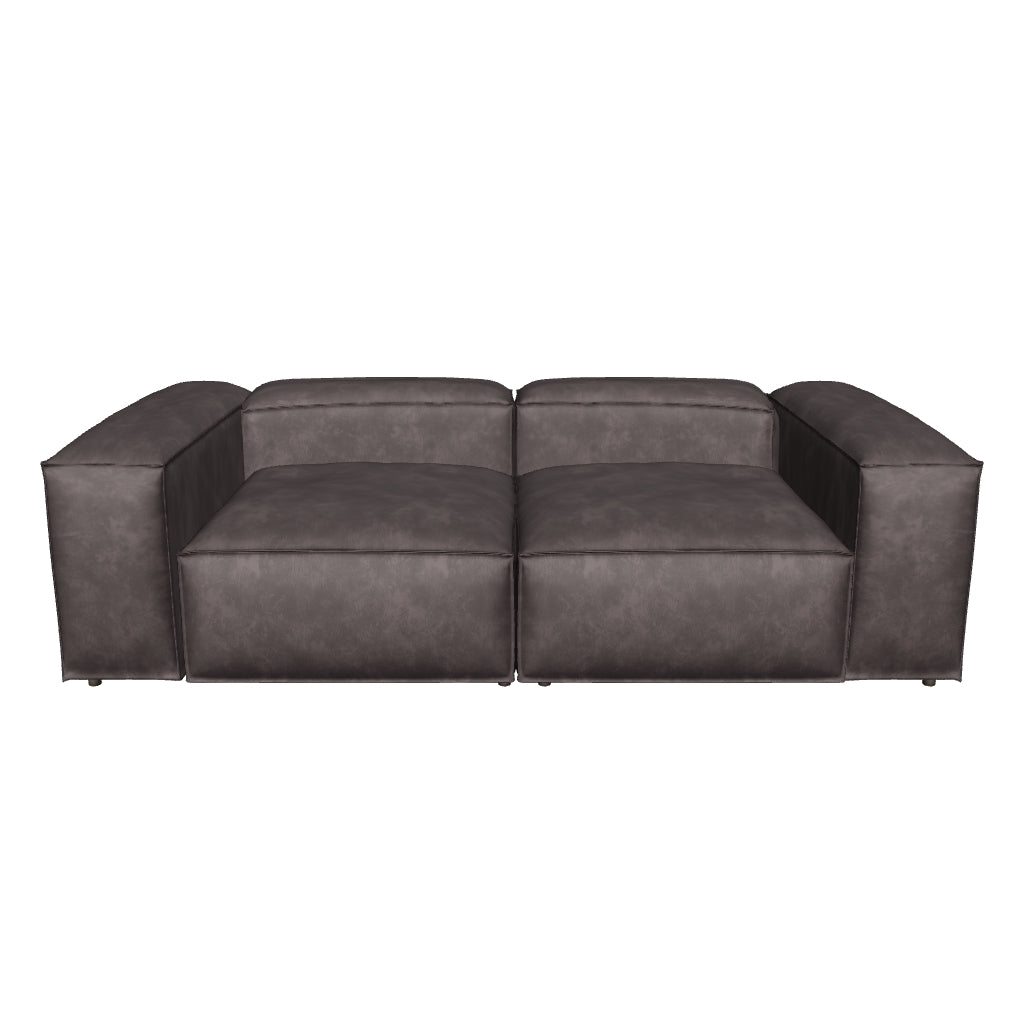 Lego Üçlü Koltuk Gri Kahve