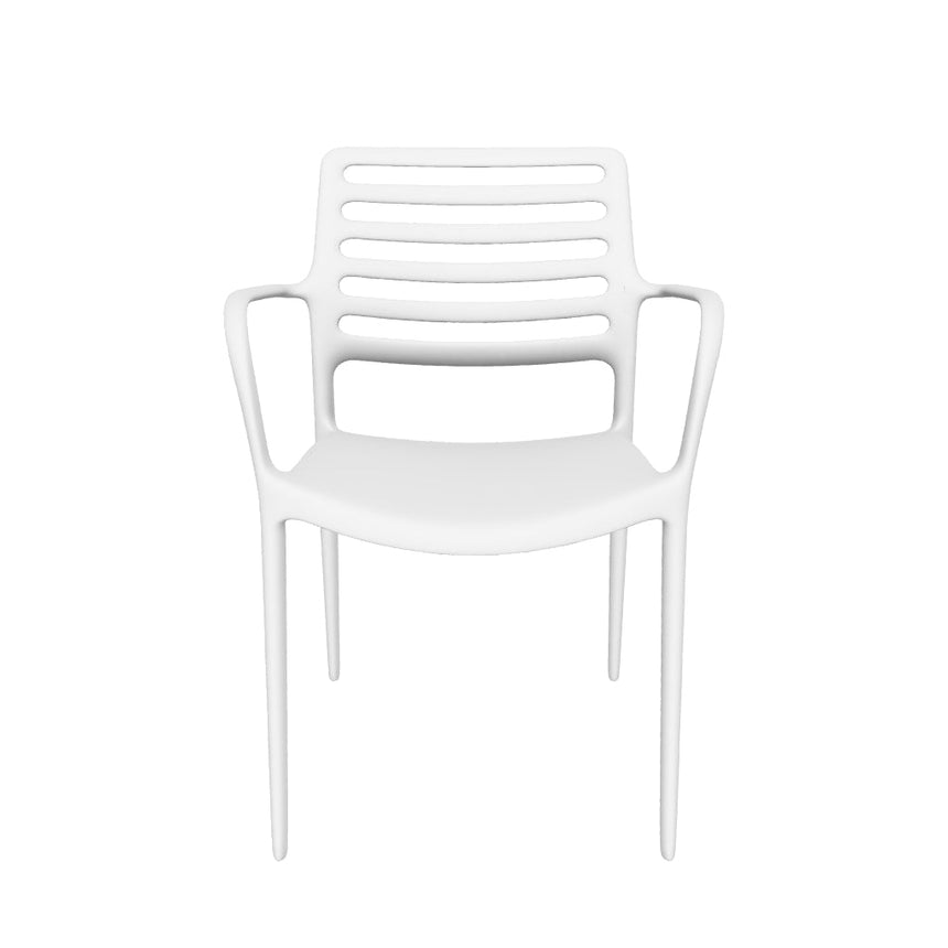 Louise Kollu Polipropilen Sandalye Beyaz