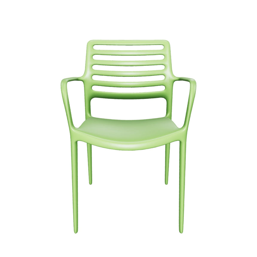 Louise Kollu Polipropilen Sandalye Yeşil