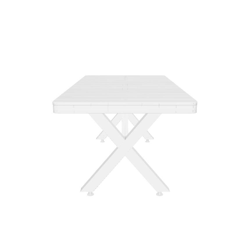 Maroon Polipropilen Yemek Masası Beyaz