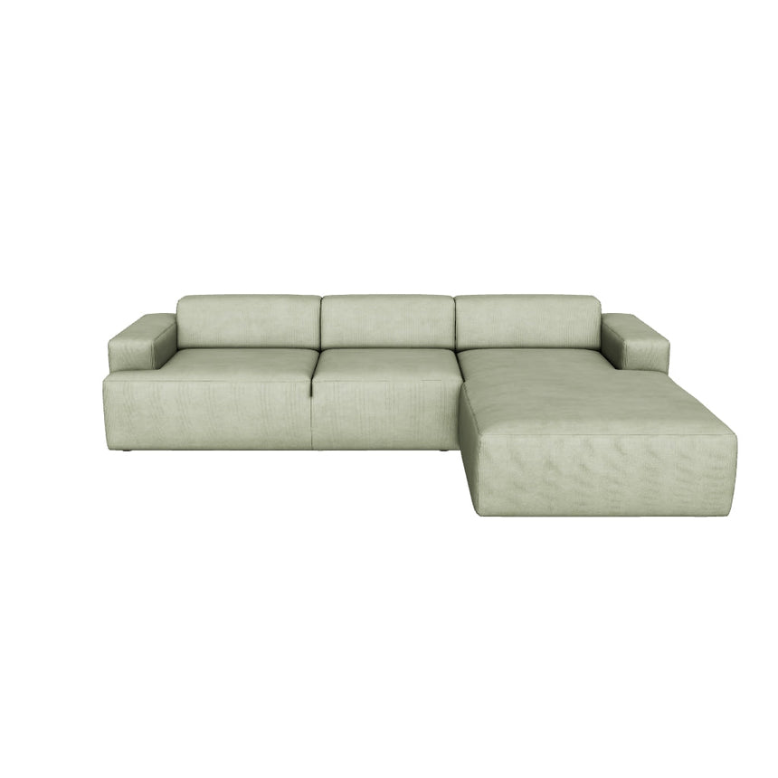 Mira Large Köşe Koltuk Zeytin Yeşili Fitilli