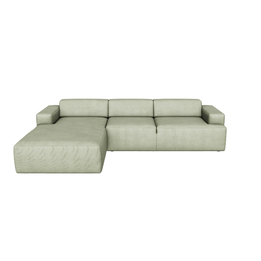 Mira Large Köşe Koltuk Zeytin Yeşili Fitilli