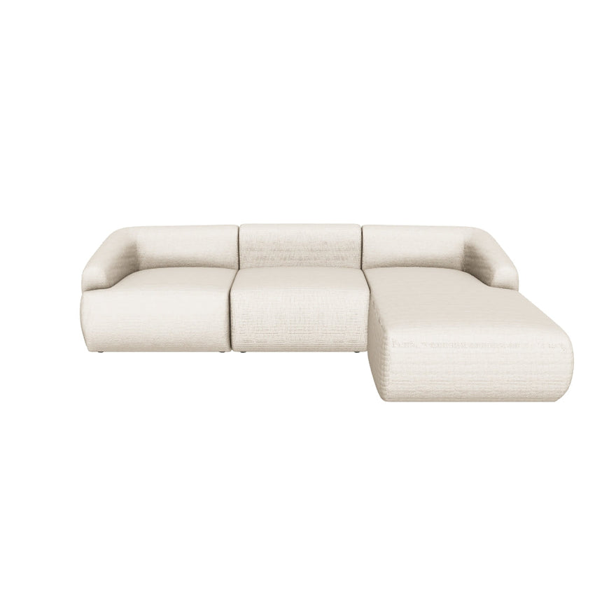 Modern Köşe Koltuk Bej Dokuma Kumaş