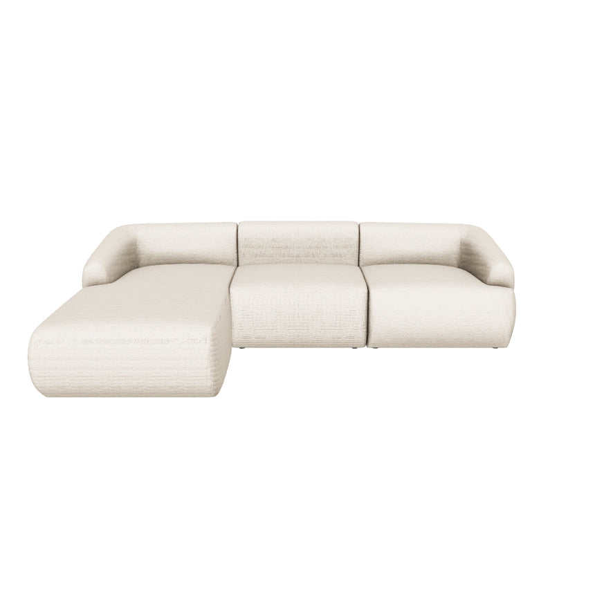 Modern Köşe Koltuk Bej Dokuma Kumaş