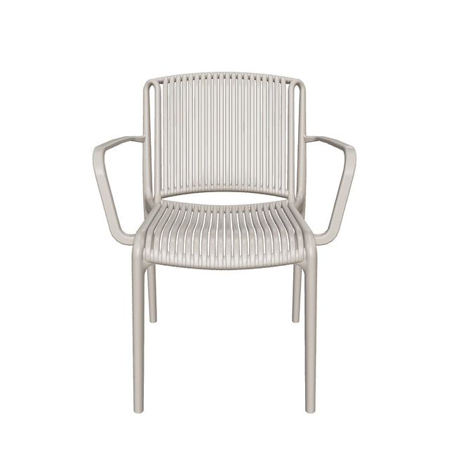 Nes Kollu Polipropilen Sandalye Vizon