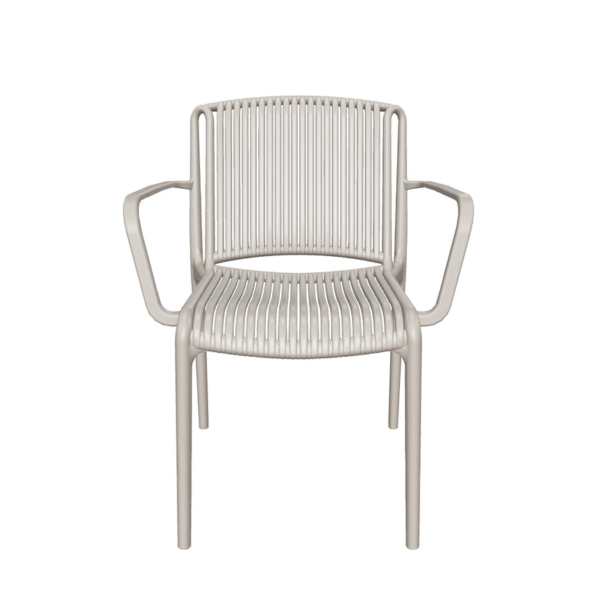 Nes Kollu Polipropilen Sandalye Vizon