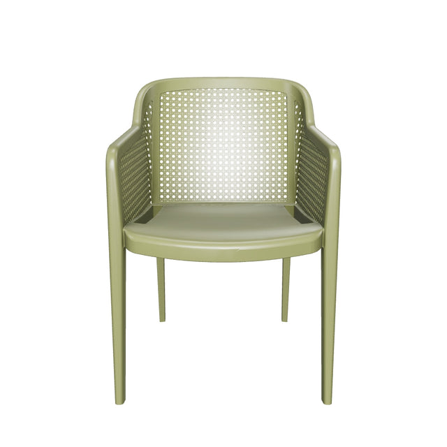Octa Hazeran Görünümlü Polipropilen Sandalye Haki Yeşil