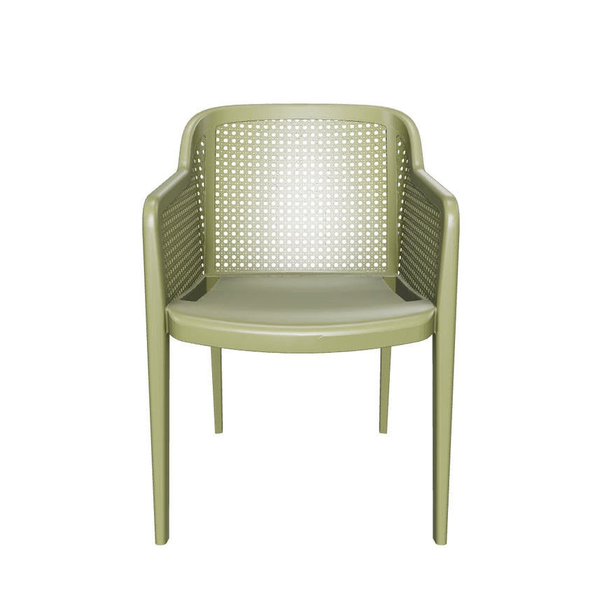 Octa Hazeran Görünümlü Polipropilen Sandalye Haki Yeşil
