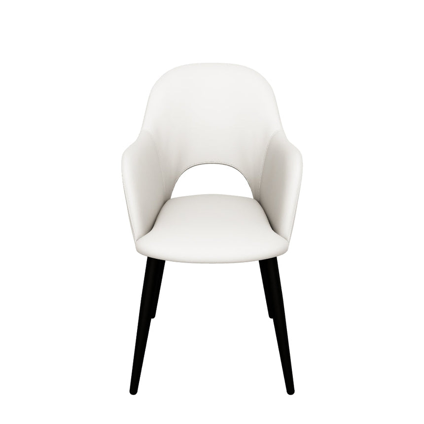 Poli Kollu Kumaş Sandalye Kırık Beyaz