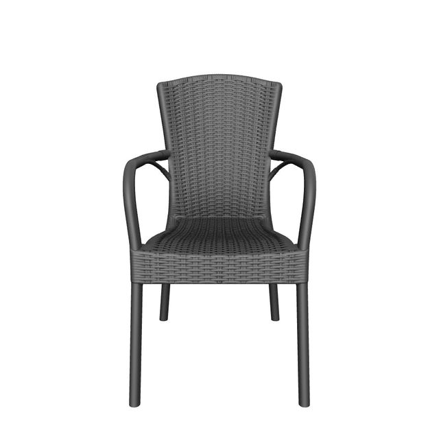 Royal Rattan Görünümlü Polipropilen Sandalye Venge - 4 adet