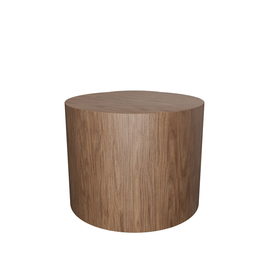 Saba Ahşap Yuvarlak Orta Sehpa Seti İkili Ceviz