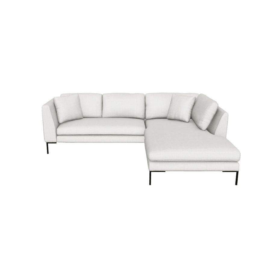 Sade Köşe Koltuk Kırık Beyaz