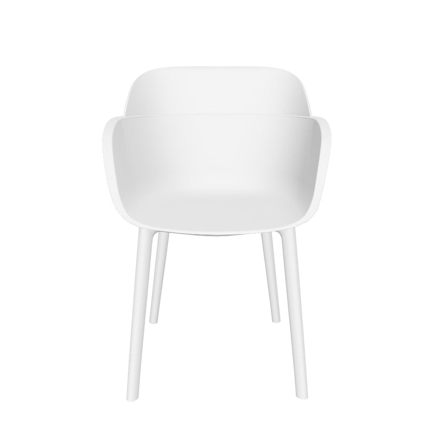 Shell P Kollu Polipropilen Sandalye Beyaz