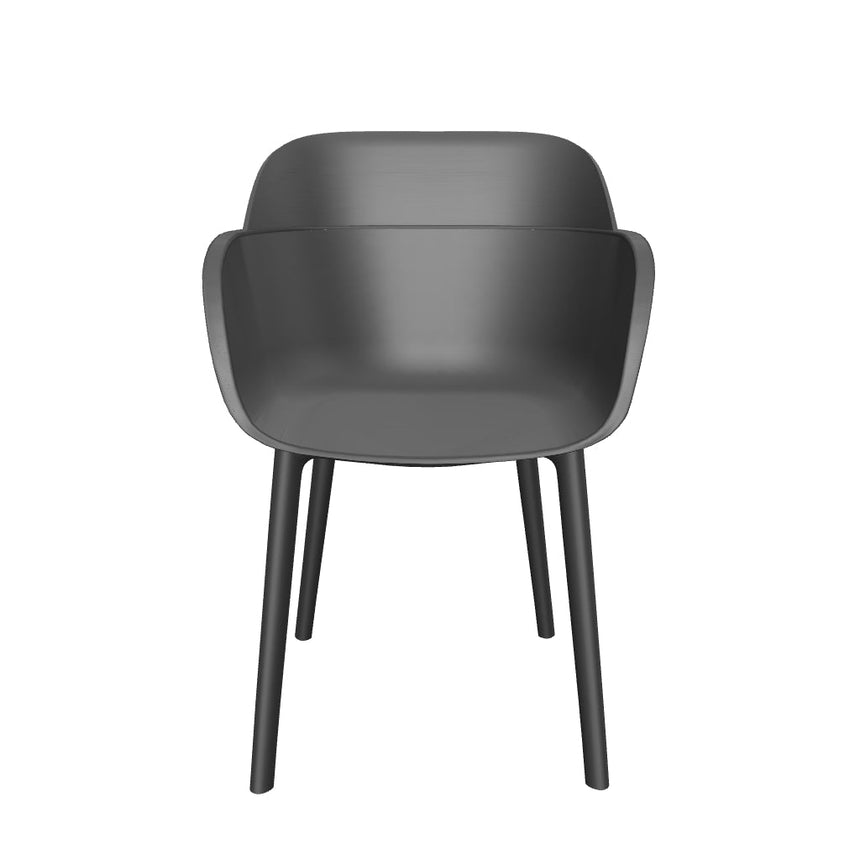 Shell P Kollu Polipropilen Sandalye Siyah