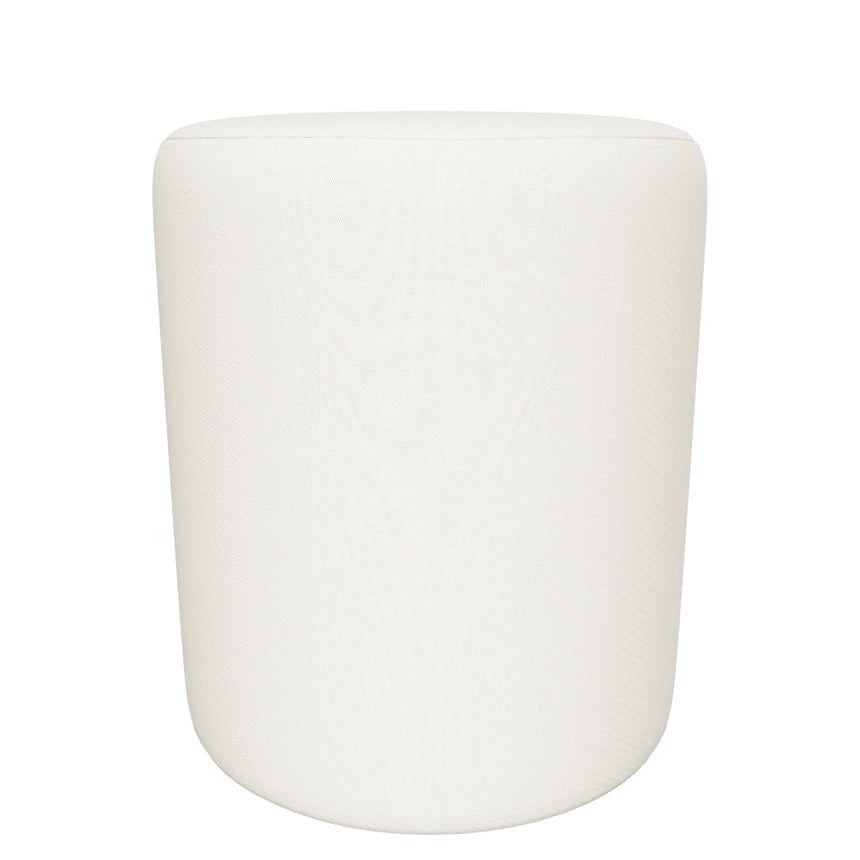 Sos Silindir Puf Kırık Beyaz