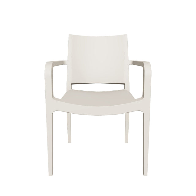 Specto Kollu Polipropilen Sandalye Bej