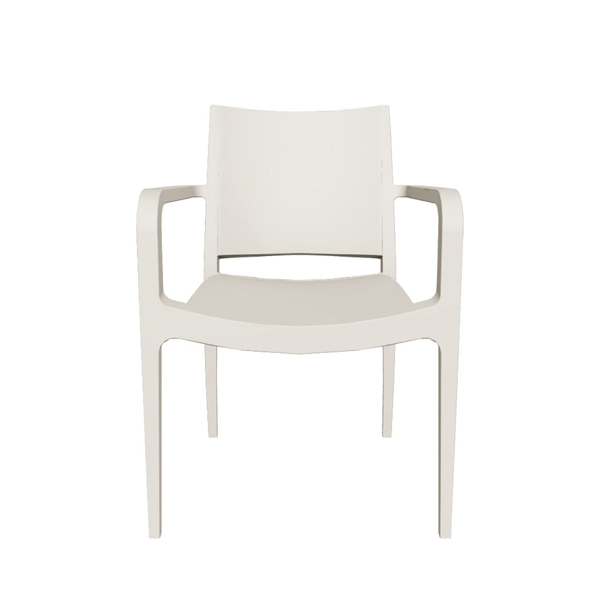 Specto Kollu Polipropilen Sandalye Bej