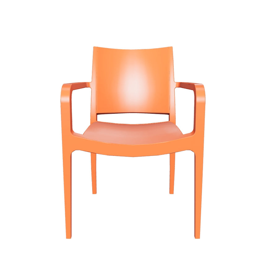 Specto Kollu Polipropilen Sandalye Portakal