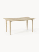 Riko Dikdörtgen Ahşap Yemek Masası Beyaz Meşe