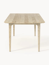 Riko Dikdörtgen Ahşap Yemek Masası Beyaz Meşe