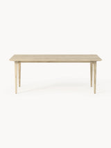 Riko Dikdörtgen Ahşap Yemek Masası Beyaz Meşe