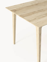 Riko Dikdörtgen Ahşap Yemek Masası Beyaz Meşe