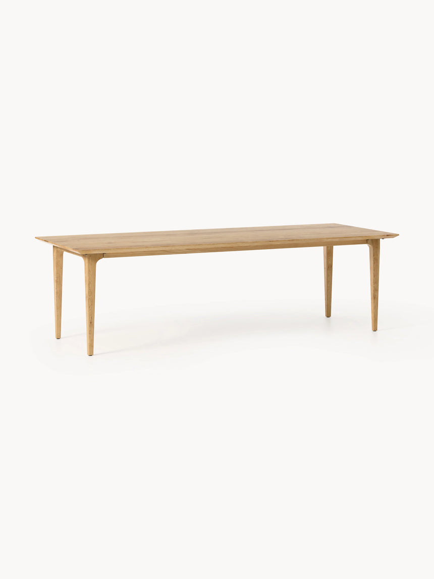 Riko Dikdörtgen Ahşap Yemek Masası Meşe