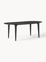 Riko Oval Ahşap Yemek Masası Siyah