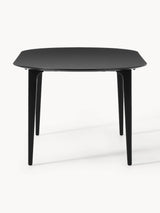 Riko Oval Ahşap Yemek Masası Siyah