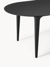 Riko Oval Ahşap Yemek Masası Siyah