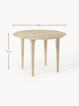 Riko Yuvarlak Ahşap Yemek Masası Beyaz Meşe