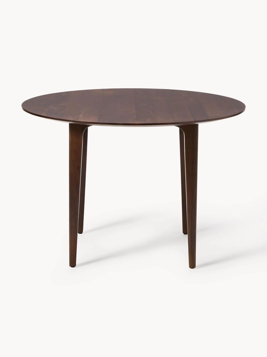 Riko Yuvarlak Ahşap Yemek Masası Ceviz