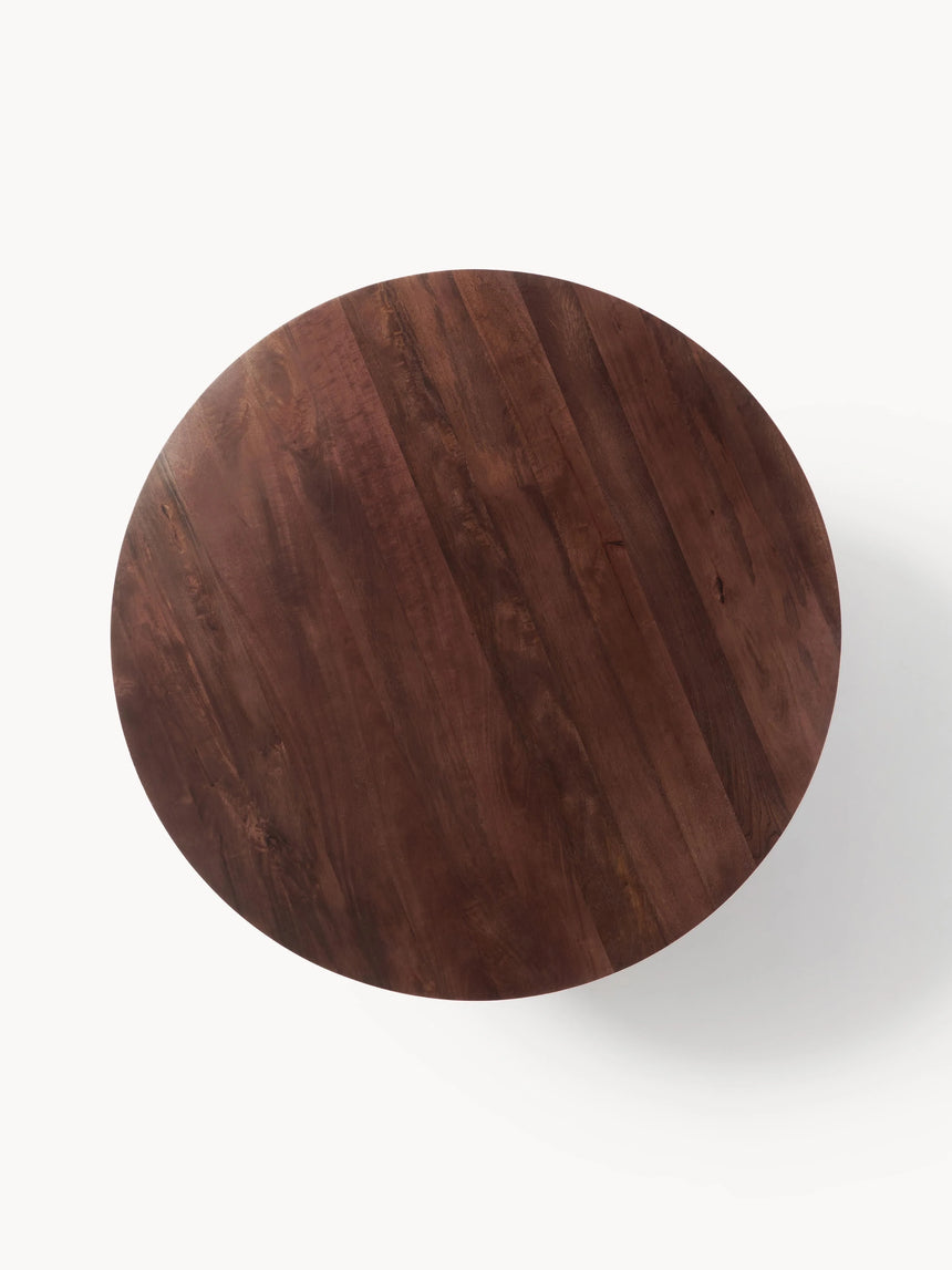Riko Yuvarlak Ahşap Yemek Masası Ceviz