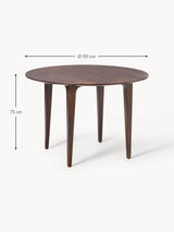 Riko Yuvarlak Ahşap Yemek Masası Ceviz