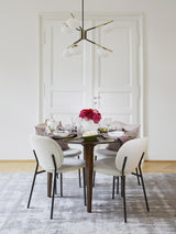 Riko Yuvarlak Ahşap Yemek Masası Ceviz