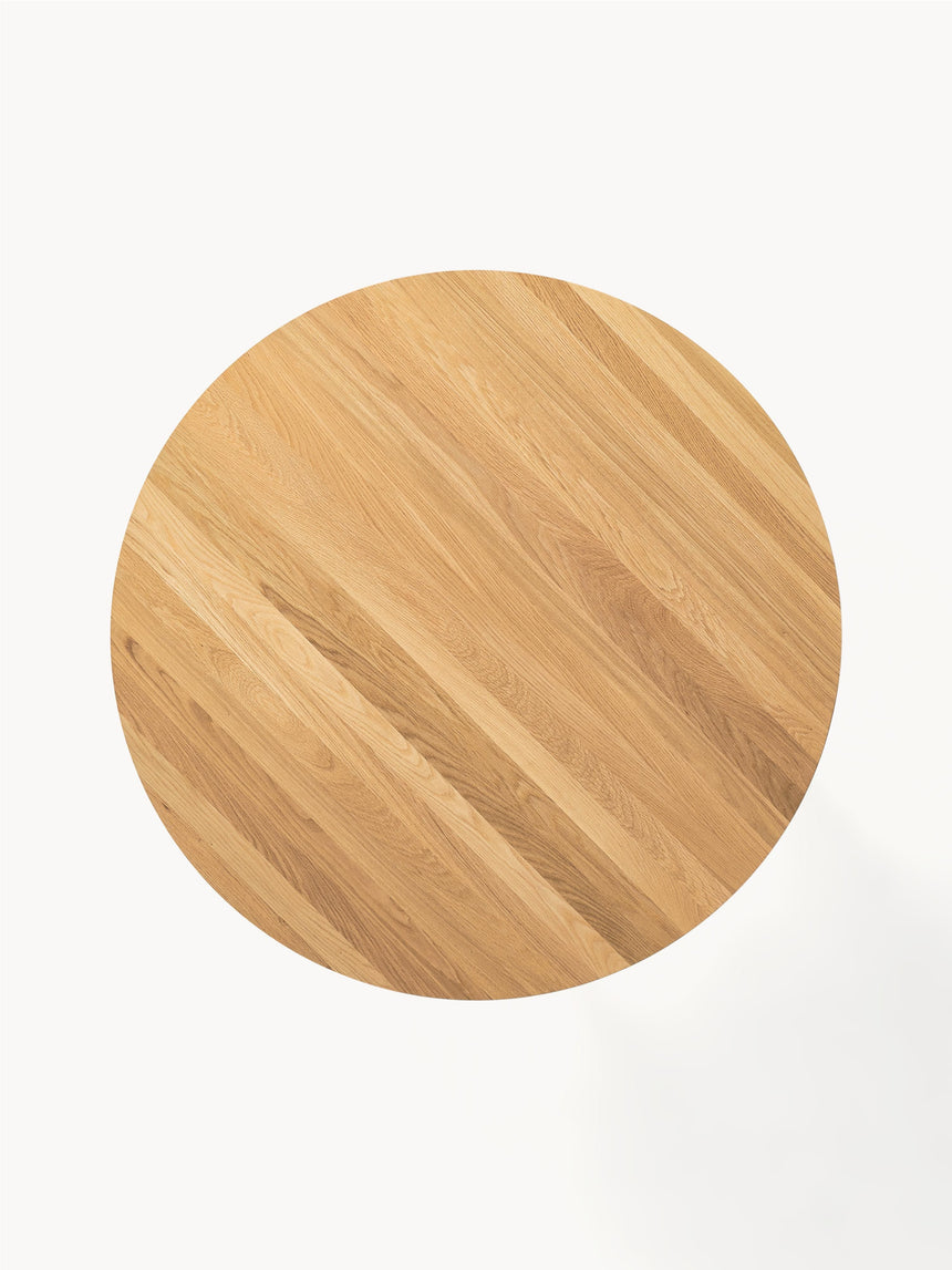Riko Yuvarlak Ahşap Yemek Masası Meşe