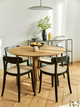 Riko Yuvarlak Ahşap Yemek Masası Meşe