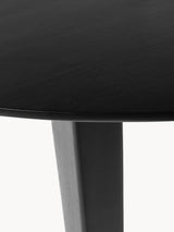 Riko Yuvarlak Ahşap Yemek Masası Siyah