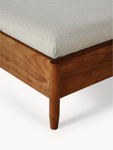 Roma Çift Kişilik Ahşap Karyola Ceviz