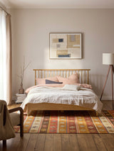 Roma Çift Kişilik Ahşap Karyola Meşe