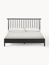 Roma Çift Kişilik Ahşap Karyola Siyah