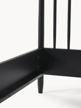 Roma Çift Kişilik Ahşap Karyola Siyah